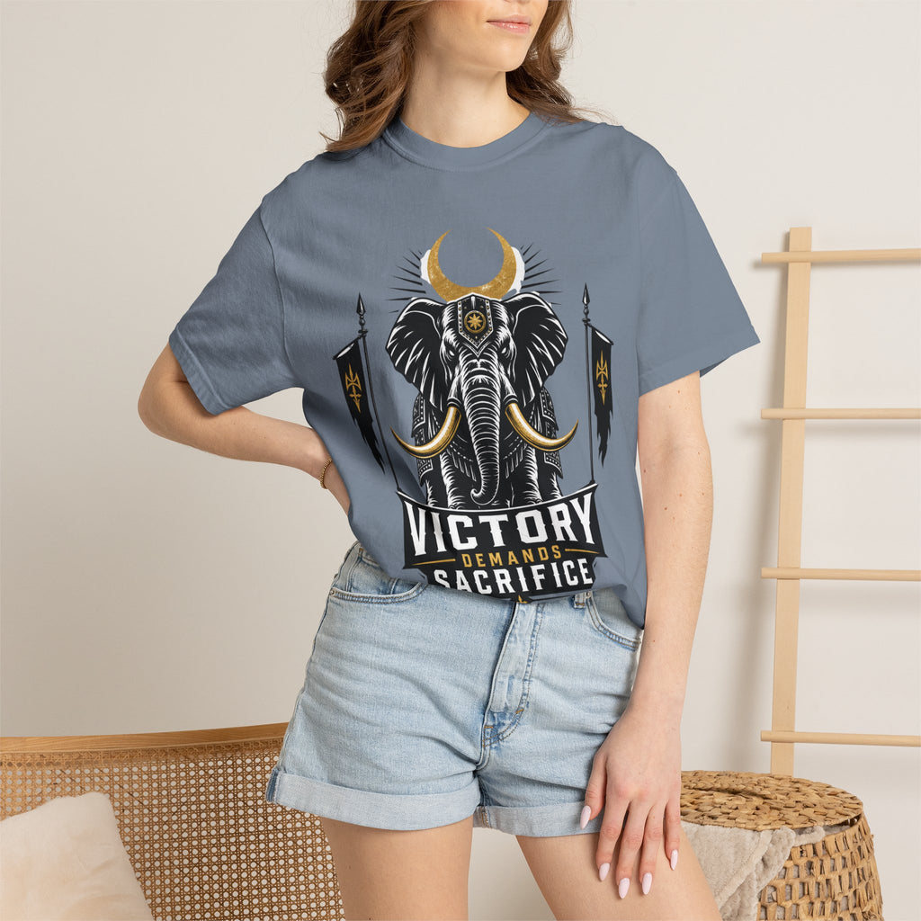 Victory & Sacrifice Elephant T-Shirt — Graphic Warrior Tee