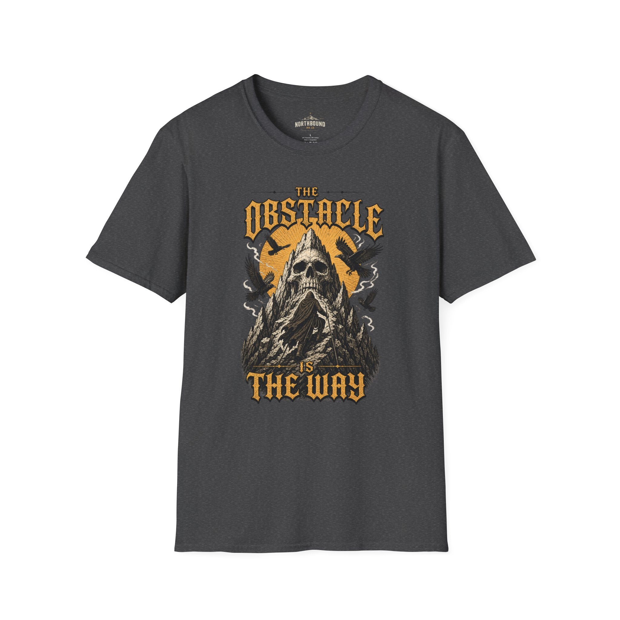 Skull & Crows Tee — "The Obstacle the Way" Vintage Rock T-Shirt