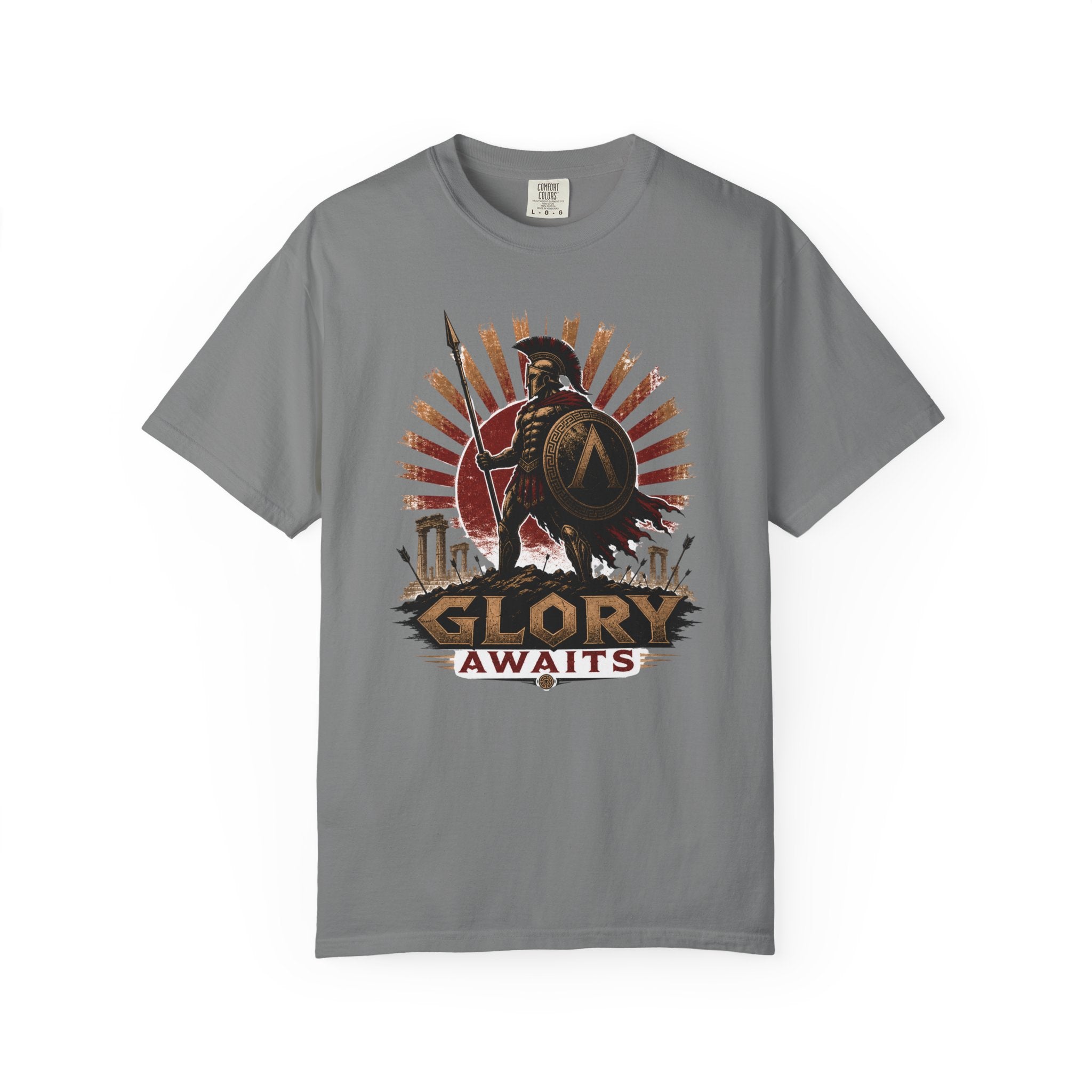 Glory Awaits Spartan Warrior T-Shirt