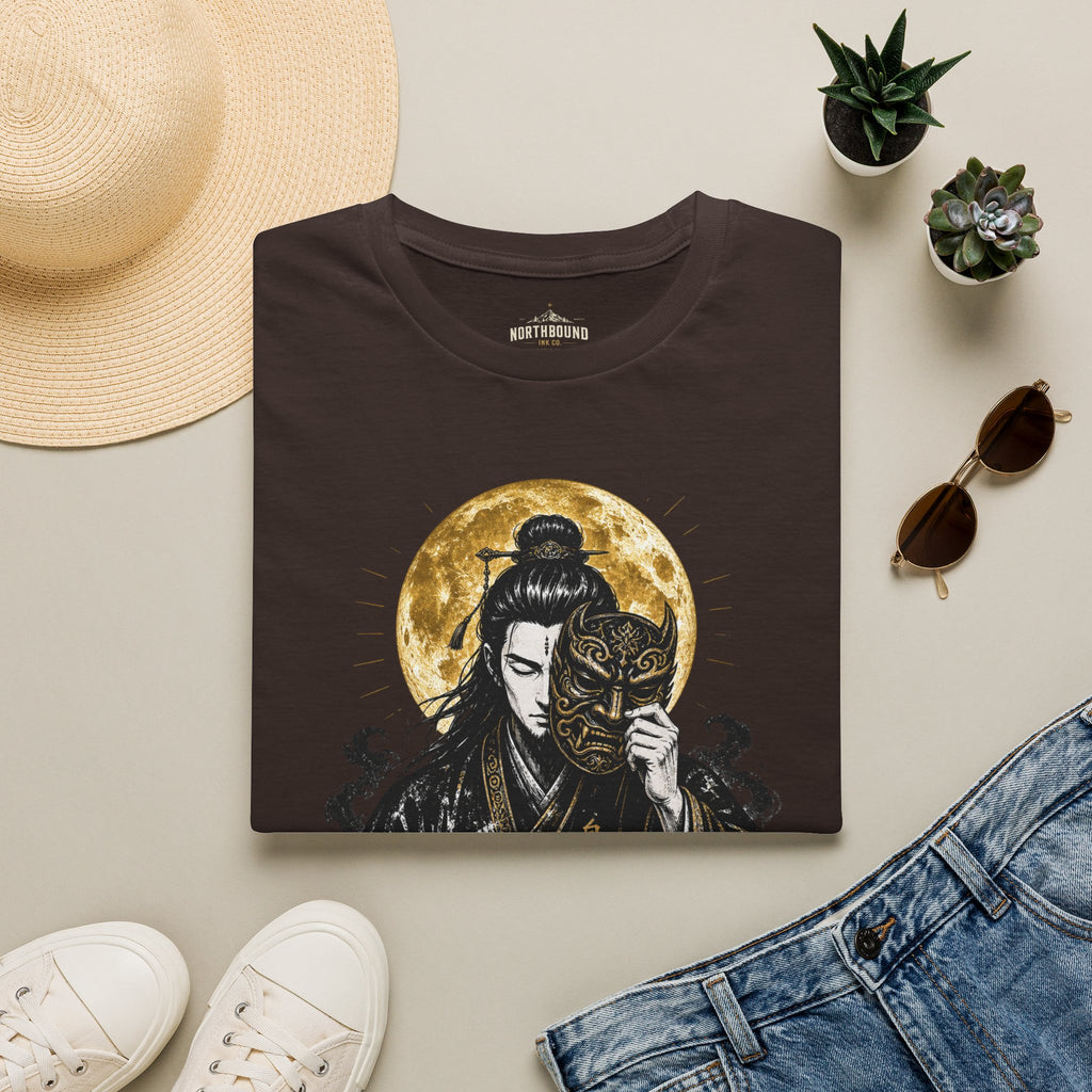 Samurai Mask T-Shirt – "To Master Yourself Is True Power" Graphic Tee