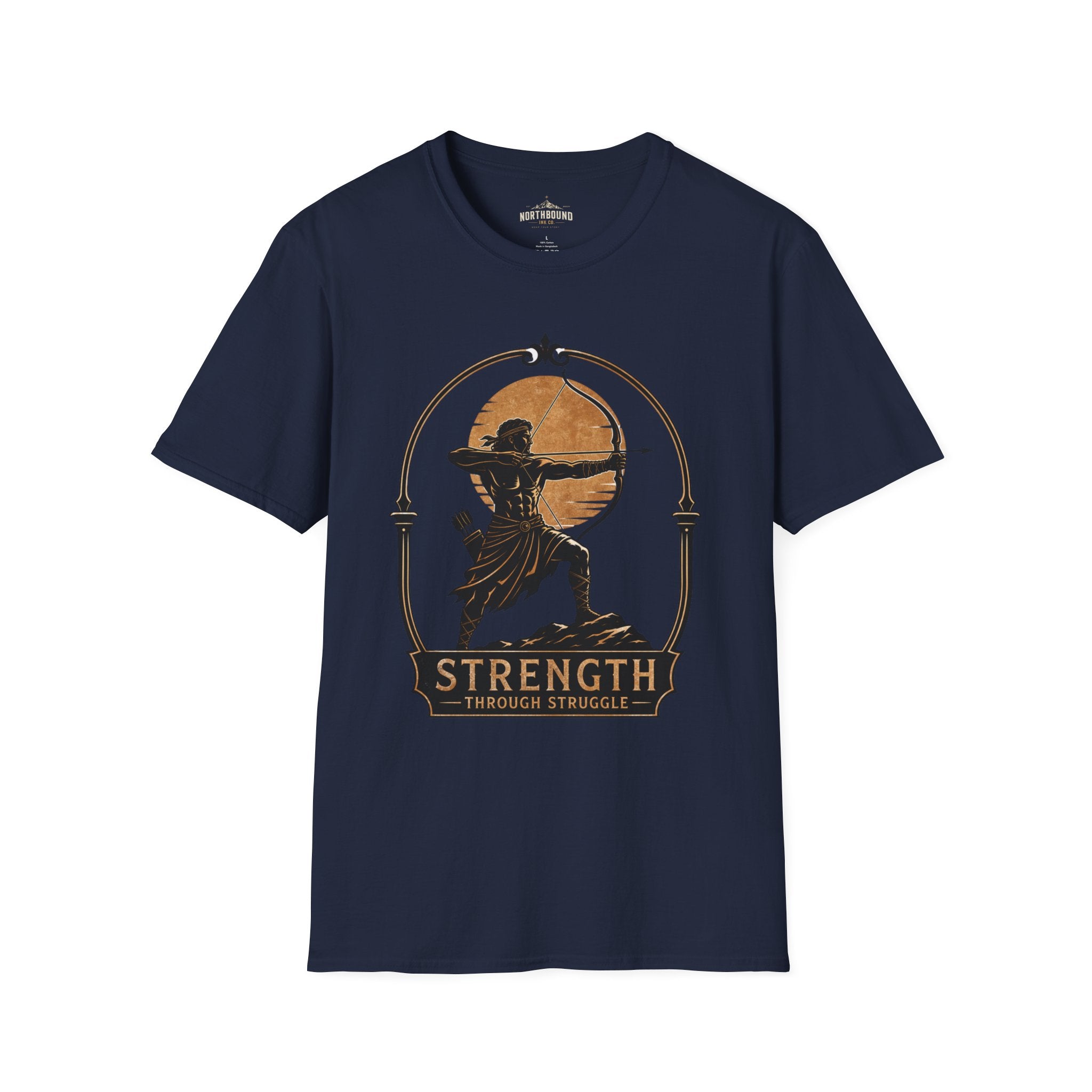 Archer Strength T‑Shirt — 'Strength Through Struggle' Graphic Tee