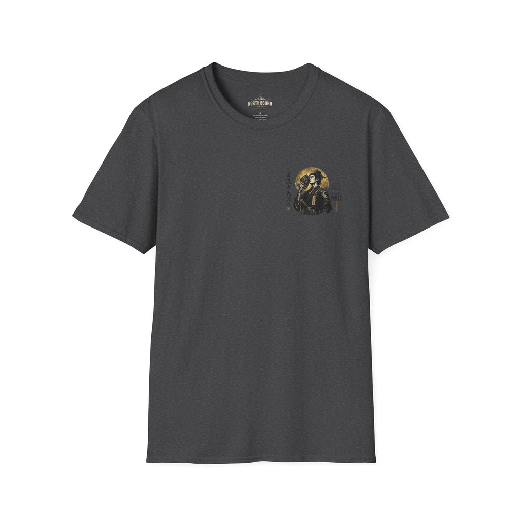 Samurai Portrait T-Shirt — Vintage Japanese Ink Art Tee