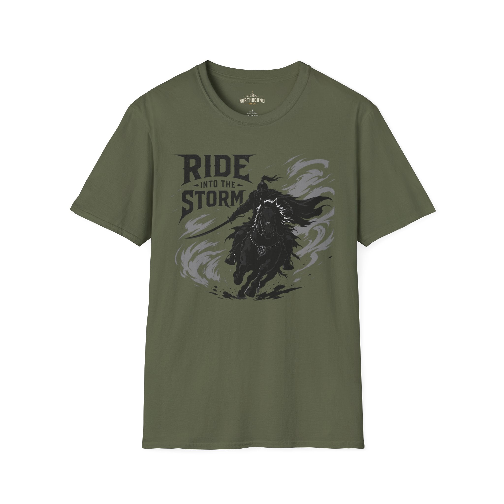Ride Into The Storm T-Shirt — Dark Rider Graphic Tee