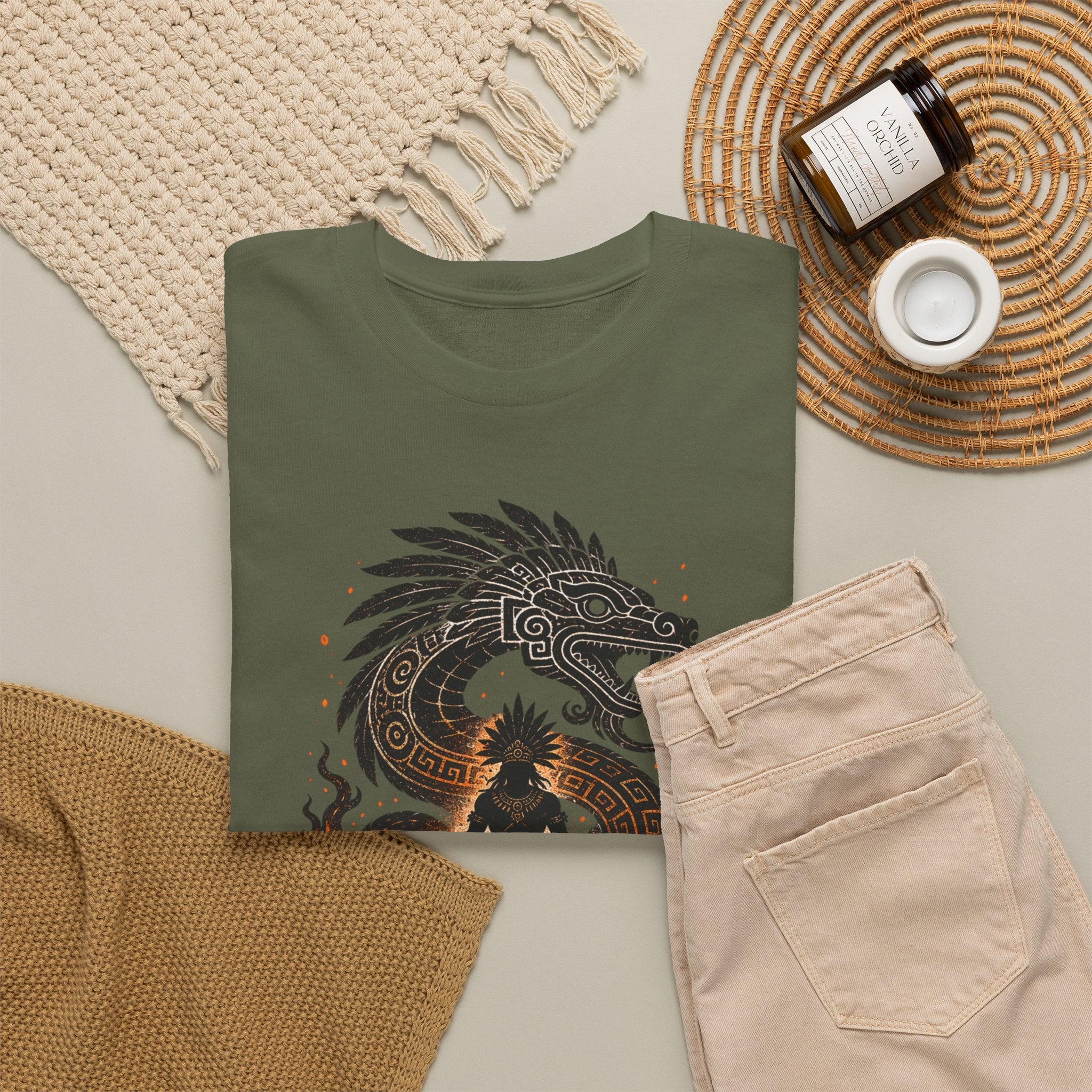 Walk Through the Fire Dragon T-Shirt — Inspirational Flame Graphic Tee