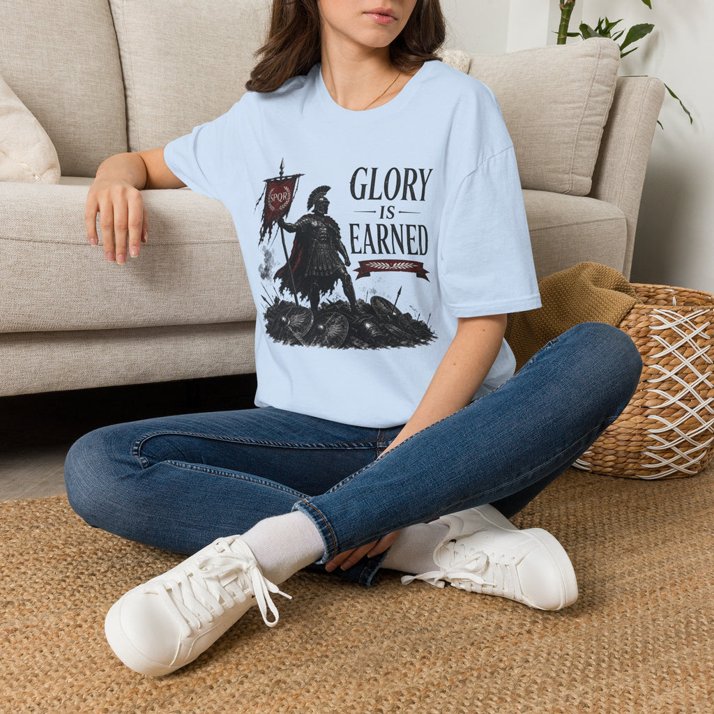 Glory Is Earned Spartan Warrior T-Shirt