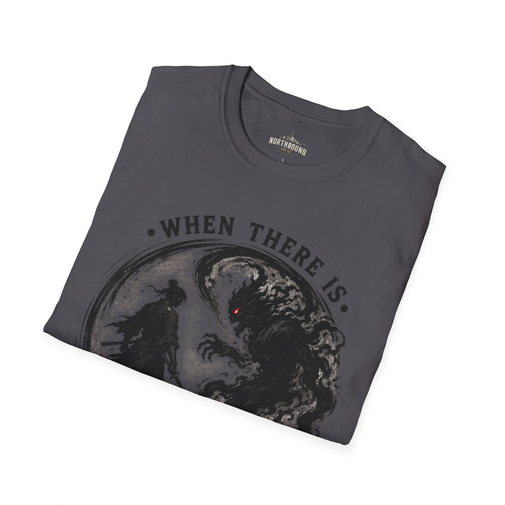 Warrior Yin Yang T-Shirt — "When There Is No Enemy Within" Inspirational Graphic Tee