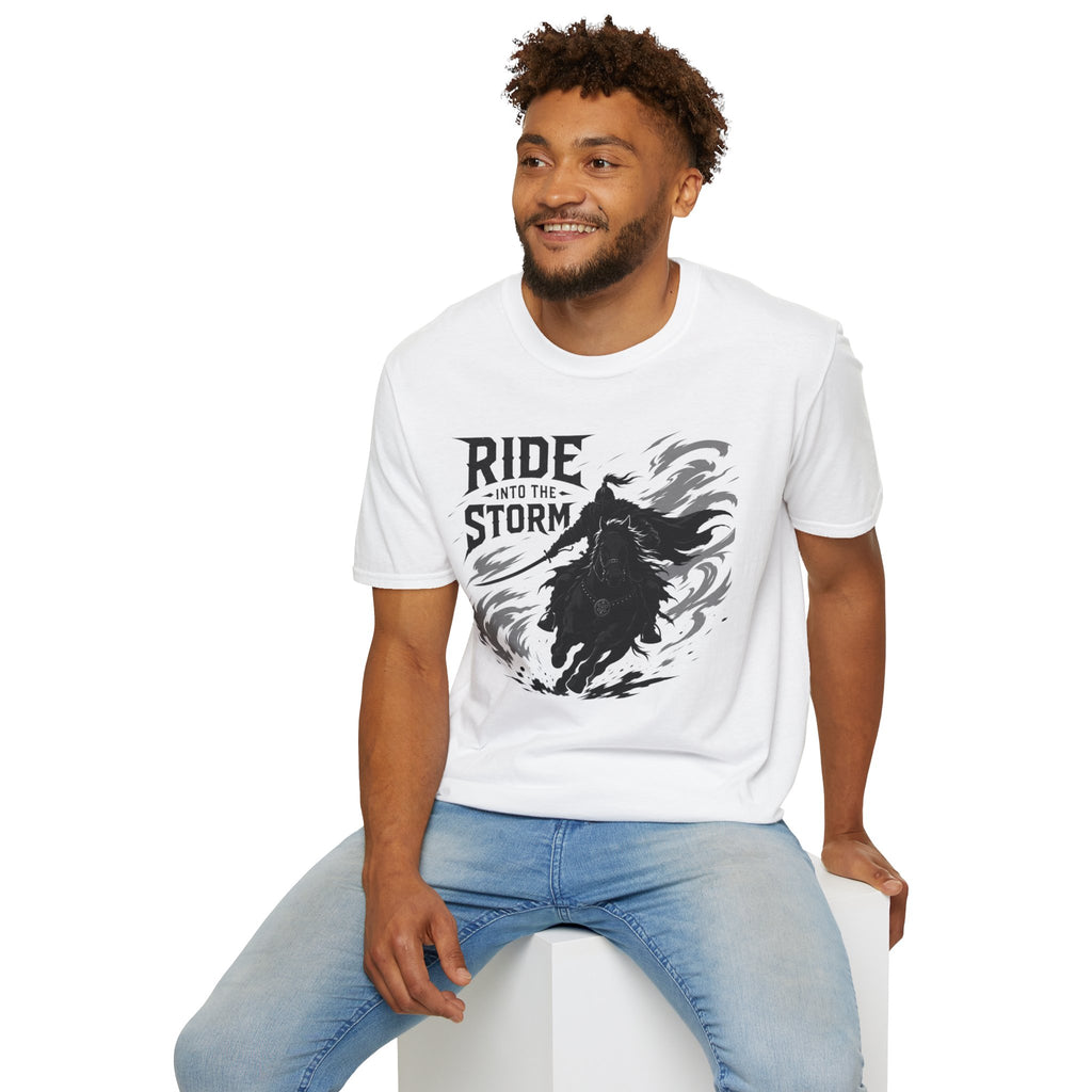 Ride Into The Storm T-Shirt — Dark Rider Graphic Tee