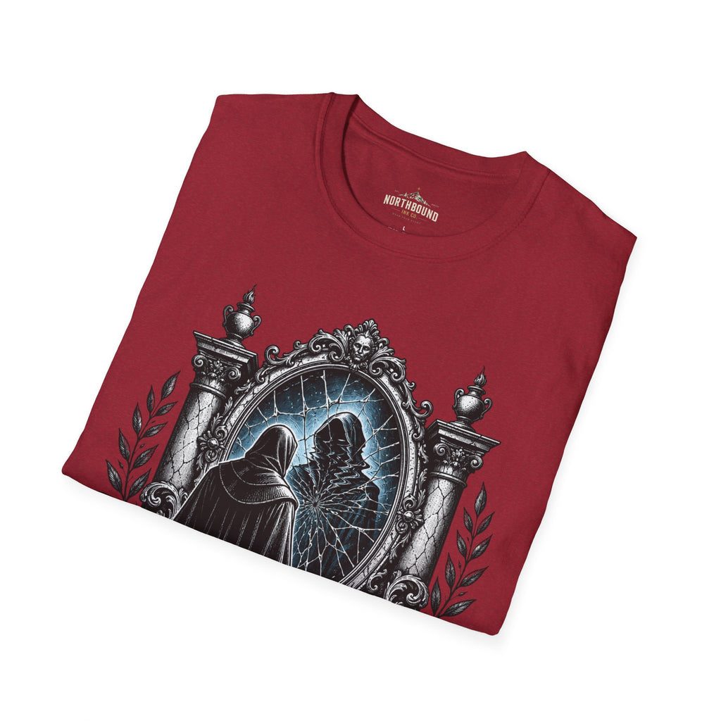 The Unexamined Life T-Shirt — Philosophical Mirror Graphic Tee