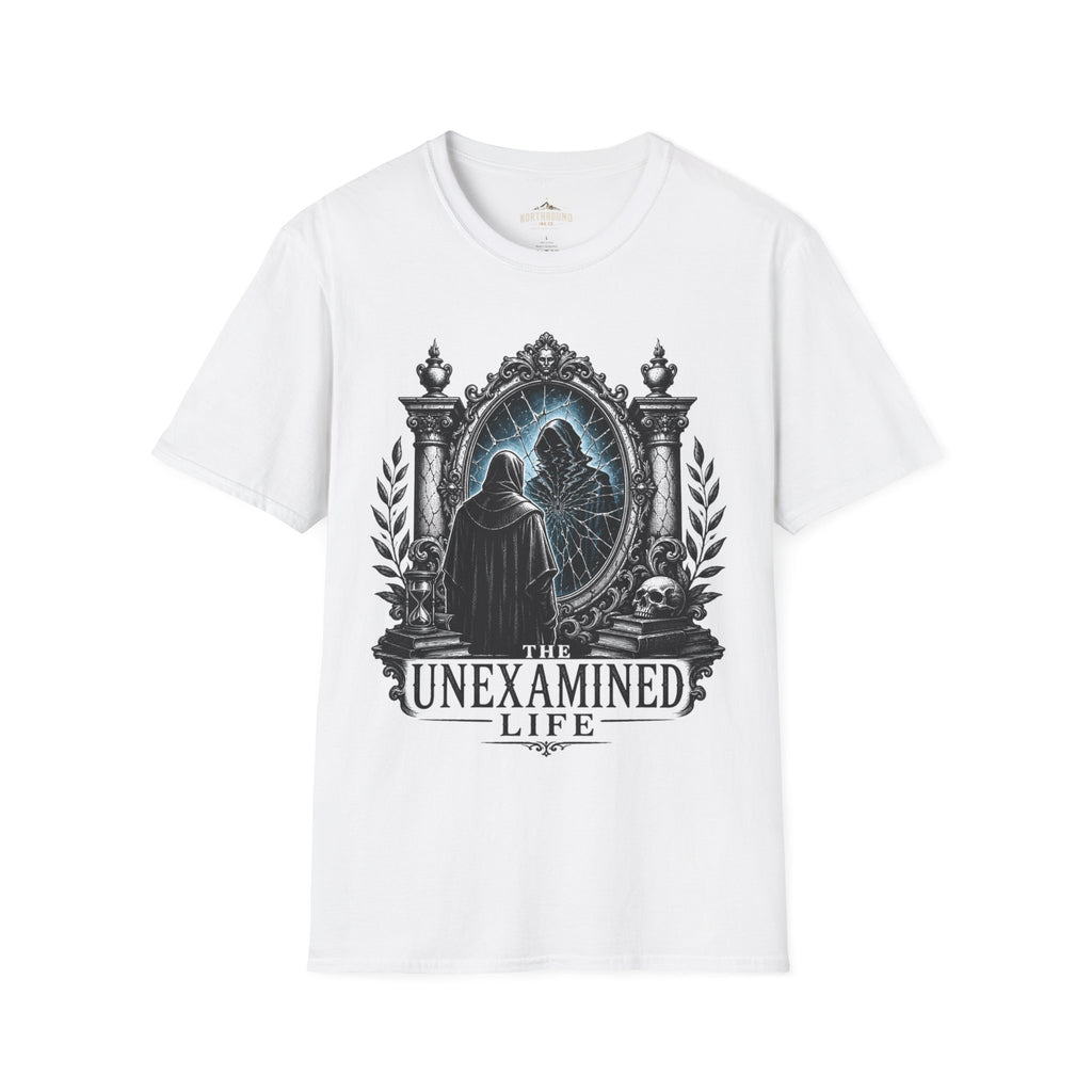 The Unexamined Life T-Shirt — Philosophical Mirror Graphic Tee
