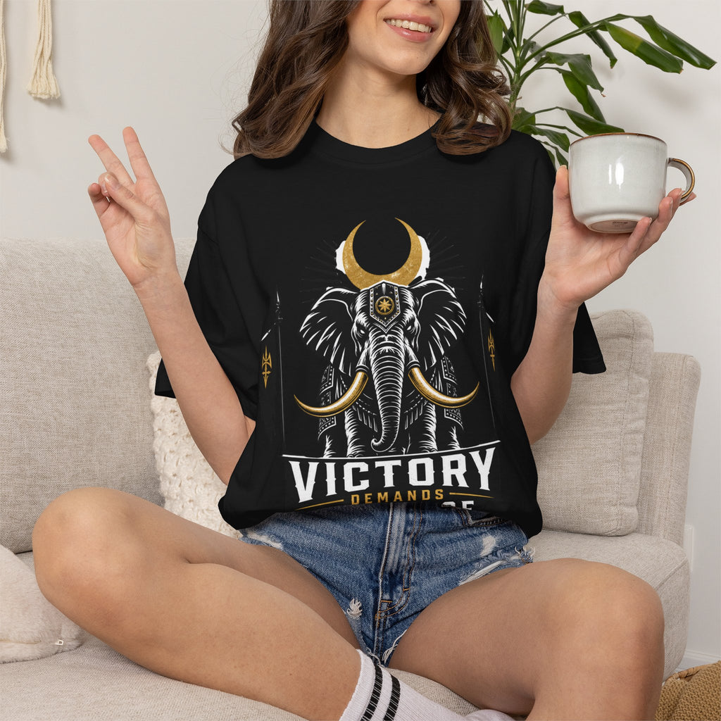 Victory & Sacrifice Elephant T-Shirt — Graphic Warrior Tee