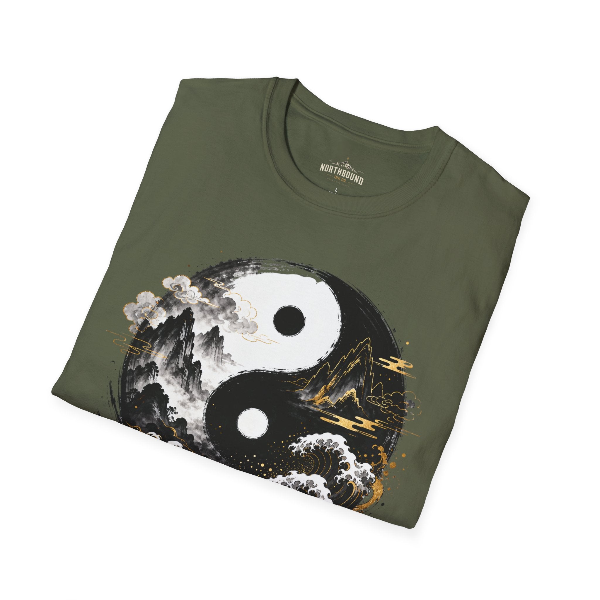 Yin Yang 'Seek Balance' Graphic T-Shirt