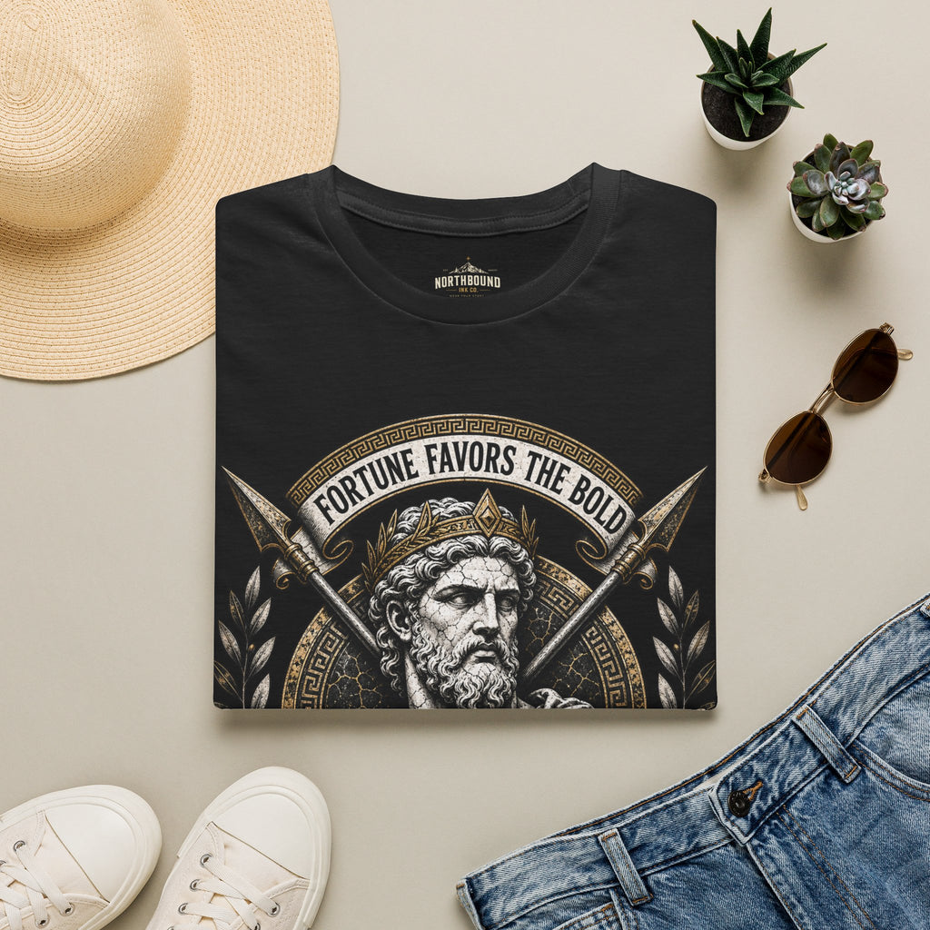 Fortune Favors The Bold T-Shirt — Viking/Norse Warrior Graphic Tee