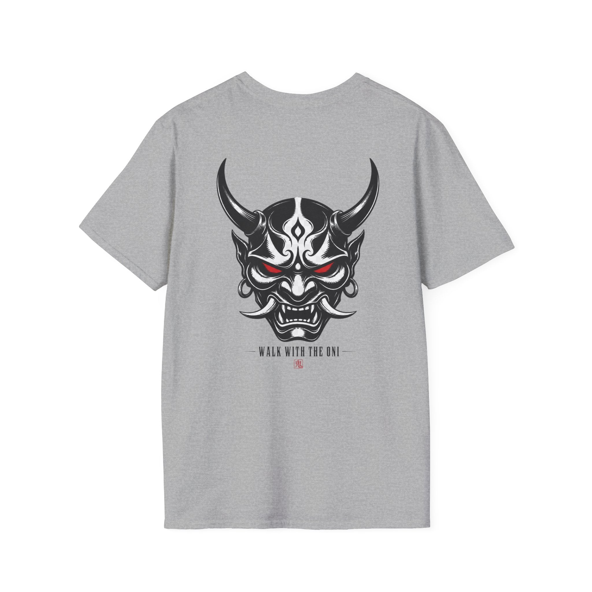 Oni Mask Graphic T‑Shirt — Japanese Demon Skull Tee