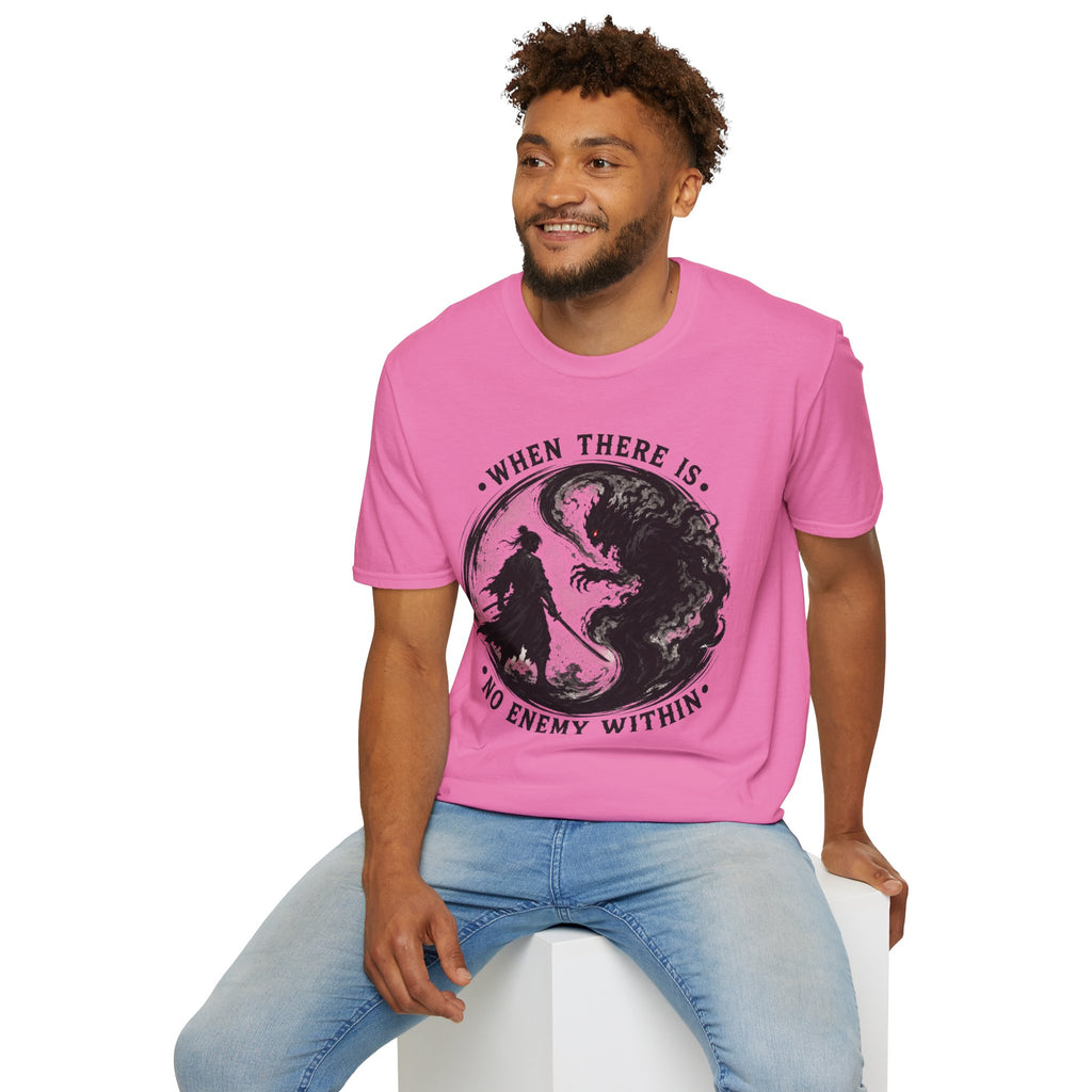 Warrior Yin Yang T-Shirt — "When There Is No Enemy Within" Inspirational Graphic Tee