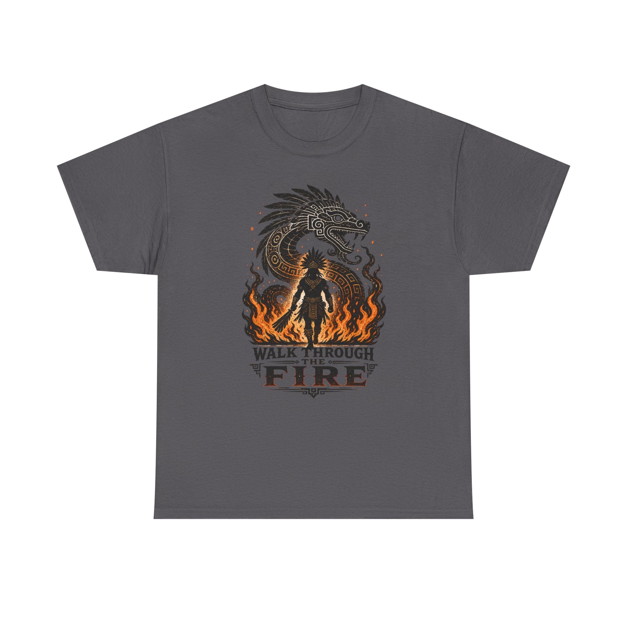 Walk Through the Fire Dragon T-Shirt — Inspirational Flame Graphic Tee