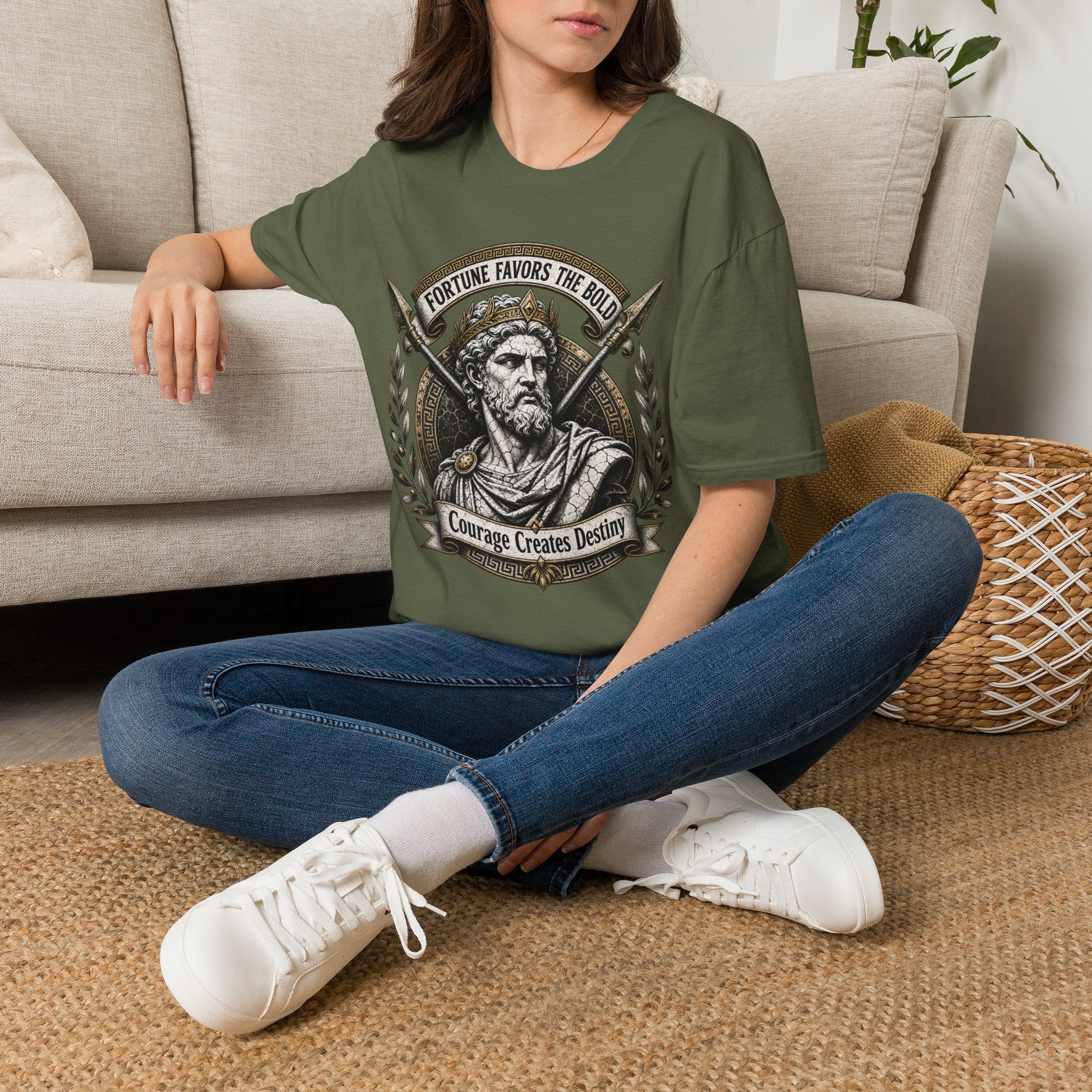 Fortune Favors The Bold T-Shirt — Viking/Norse Warrior Graphic Tee