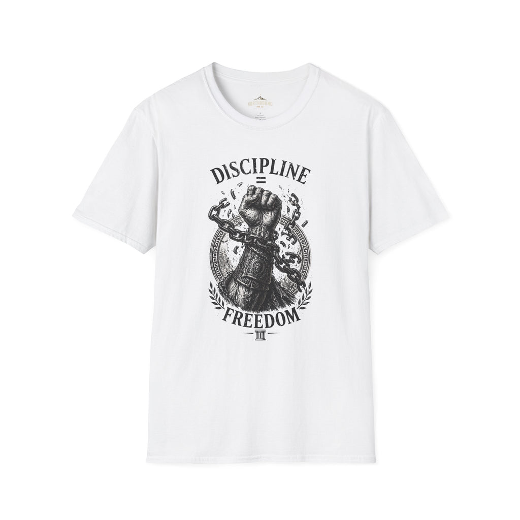 Discipline Over Freedom Graphic T-Shirt — Fist & Chains Motivational Tee