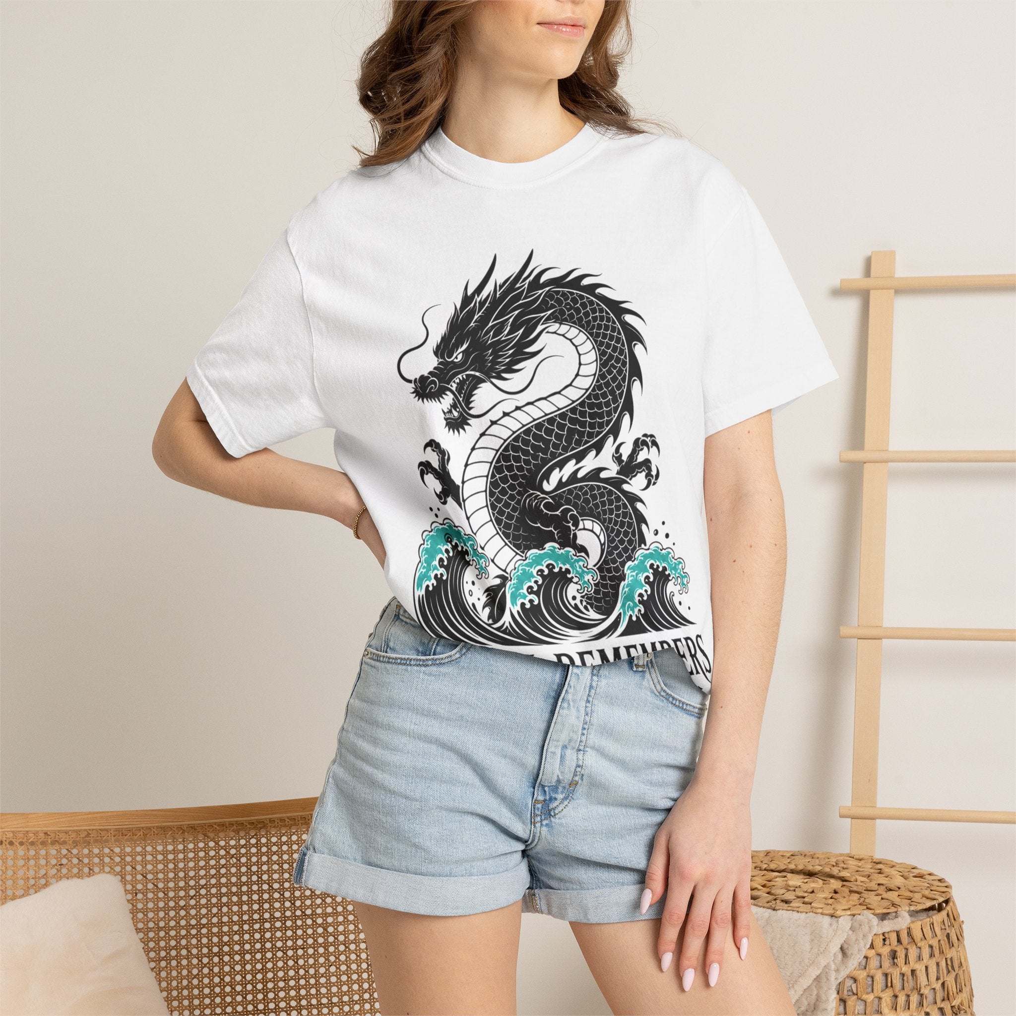 Dragon Wave T‑Shirt — "The Sea Remembers" Nautical Graphic Tee