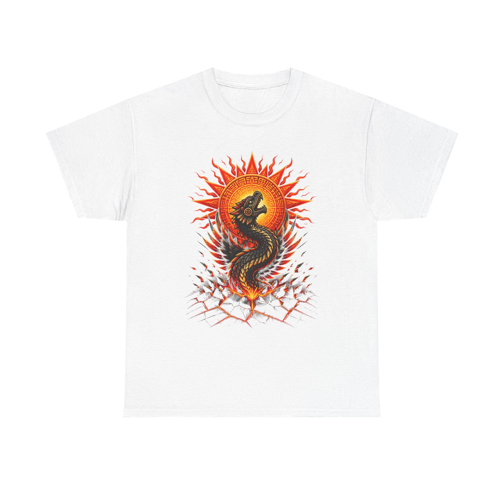 Dragon Sun T-Shirt — Fiery Serpent Graphic Tee