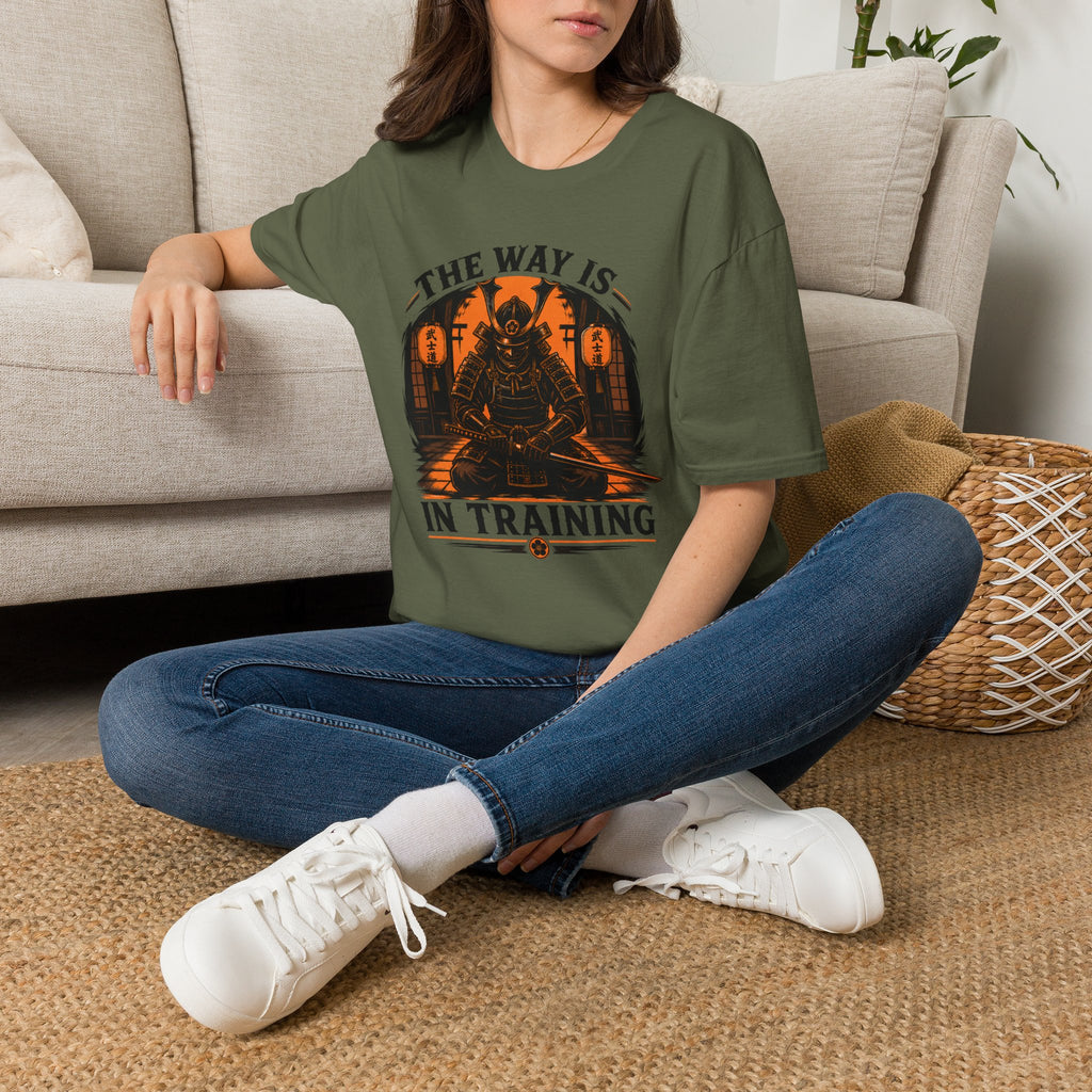 Samurai T-Shirt — “The Way Is In Training” Graphic Tee