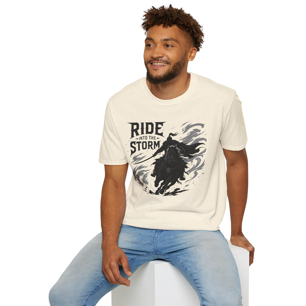 Ride Into The Storm T-Shirt — Dark Rider Graphic Tee