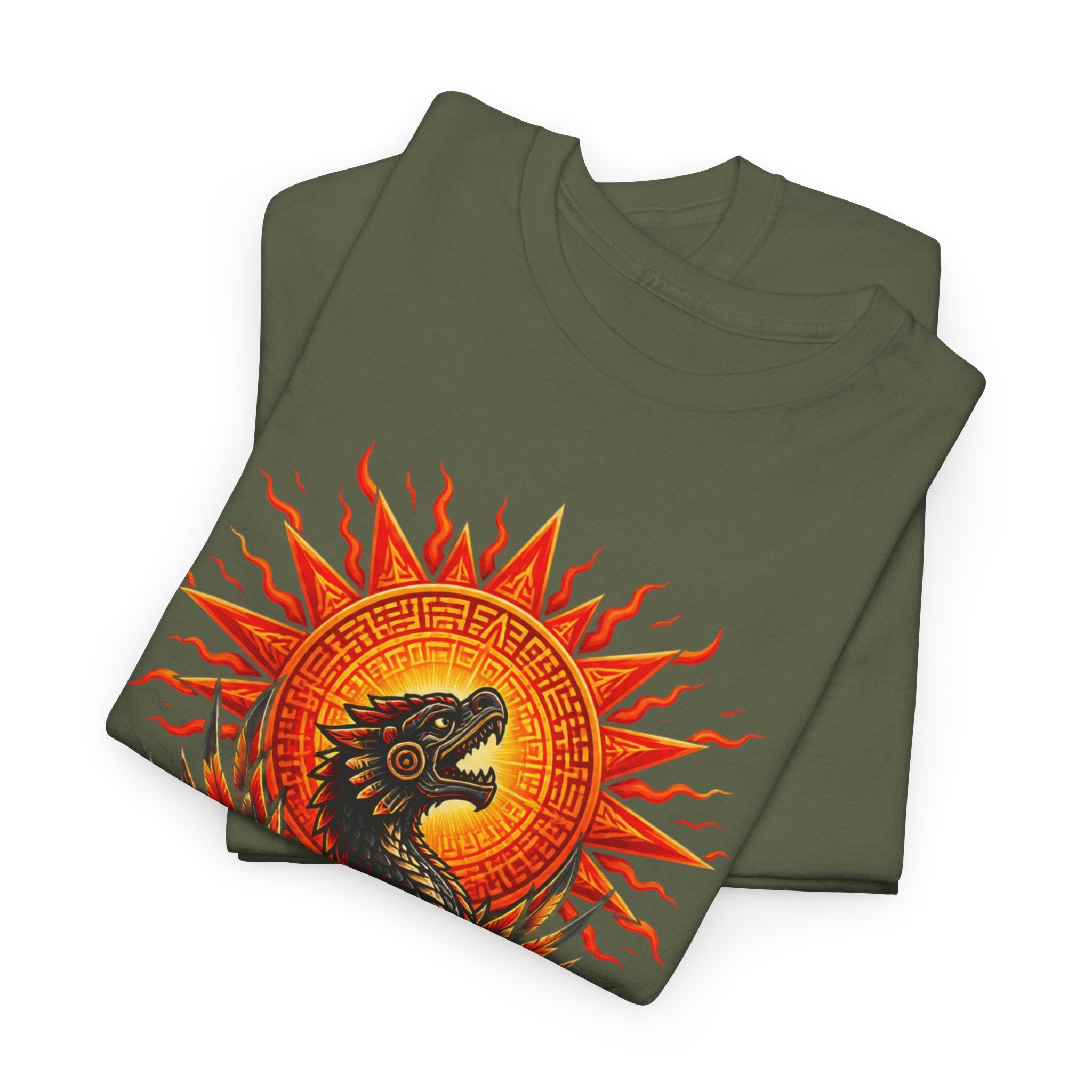 Dragon Sun Tee — Fiery Oriental Dragon Graphic T-Shirt