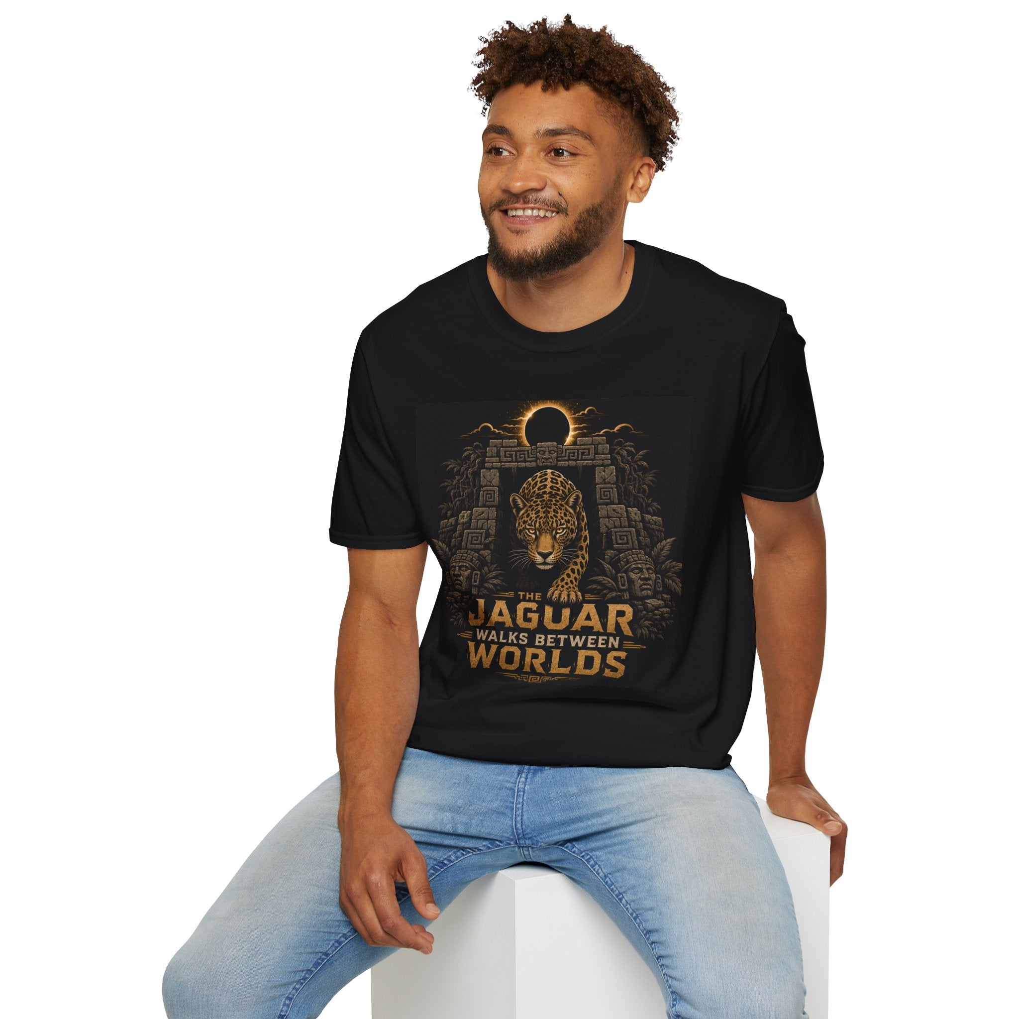 Jaguar Walks Between Worlds T-Shirt