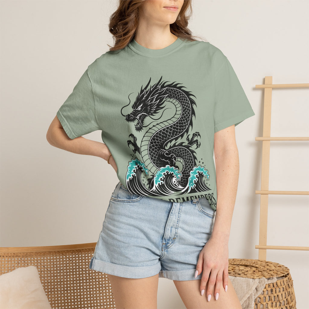 Dragon Wave T‑Shirt — "The Sea Remembers" Nautical Graphic Tee