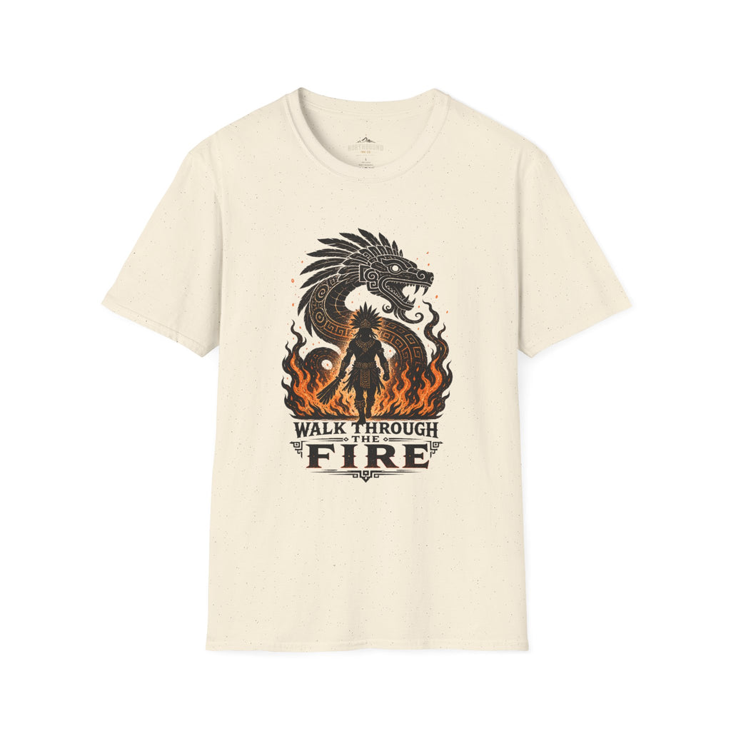 T-Shirt — 'Walk Through Fire' Dragon Flames Graphic Tee