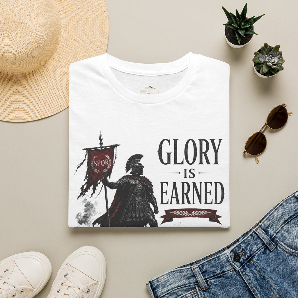 Glory Is Earned Spartan Warrior T-Shirt