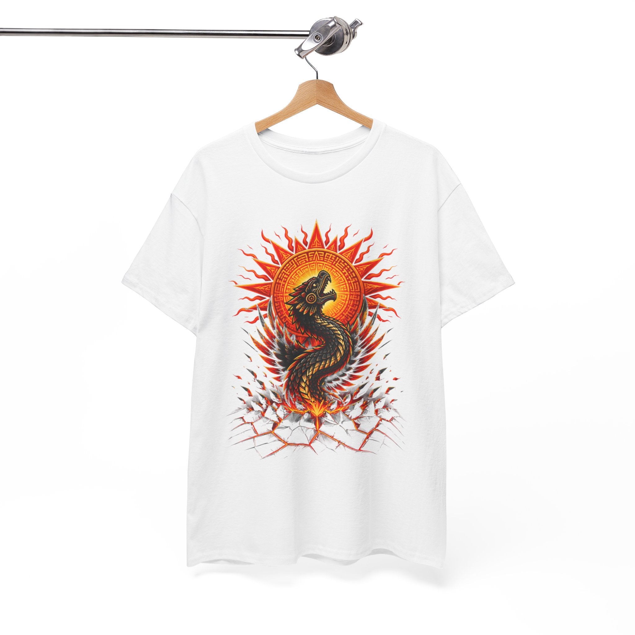 Dragon Sun Tee — Fiery Oriental Dragon Graphic T-Shirt