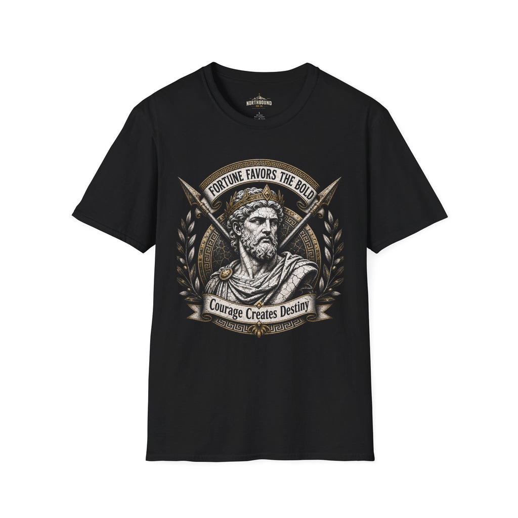 Fortune Favors The Bold T-Shirt — Viking/Norse Warrior Graphic Tee