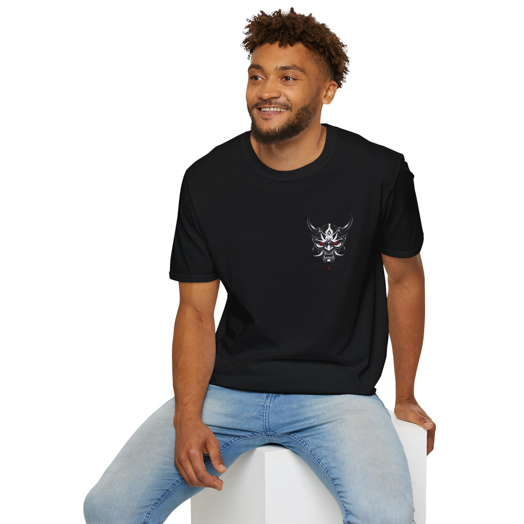Oni Mask Graphic T‑Shirt — Japanese Demon Skull Tee