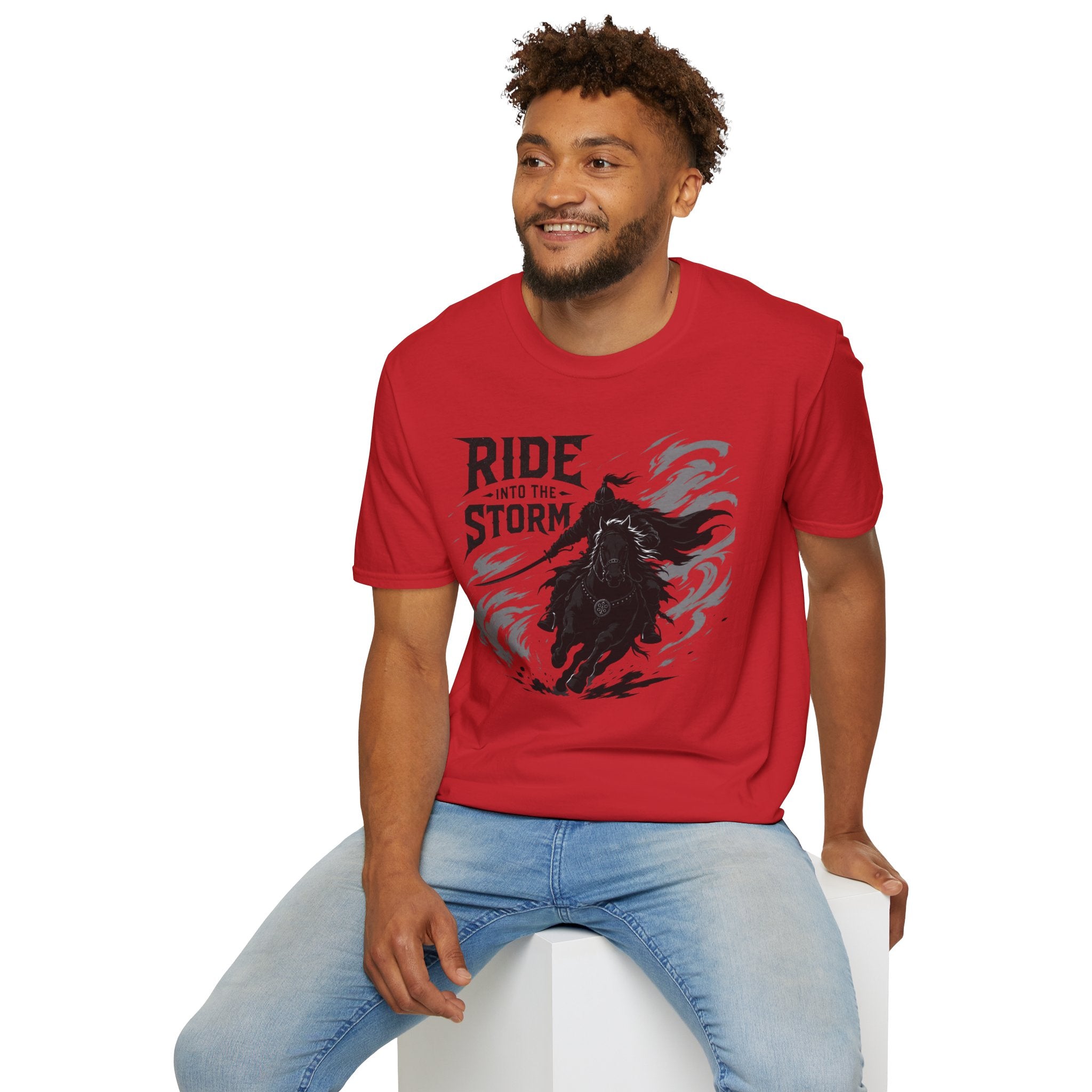 Ride Into The Storm T-Shirt — Dark Rider Graphic Tee
