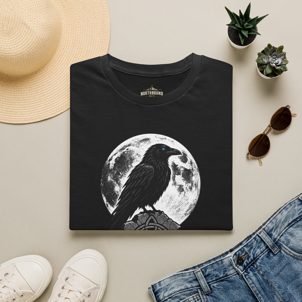 The Raven Knows T-Shirt — Gothic Moon Raven Tee