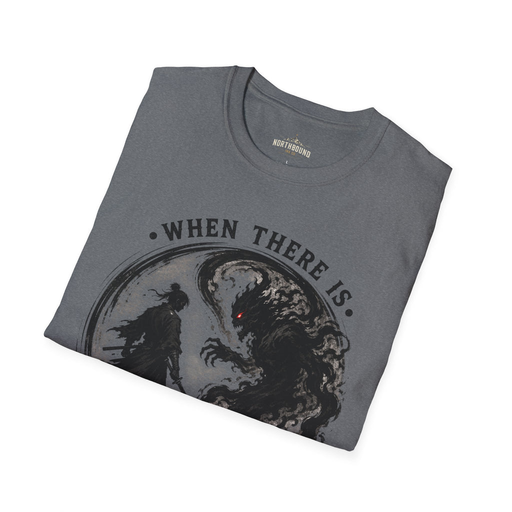 Warrior Yin Yang T-Shirt — "When There Is No Enemy Within" Inspirational Graphic Tee