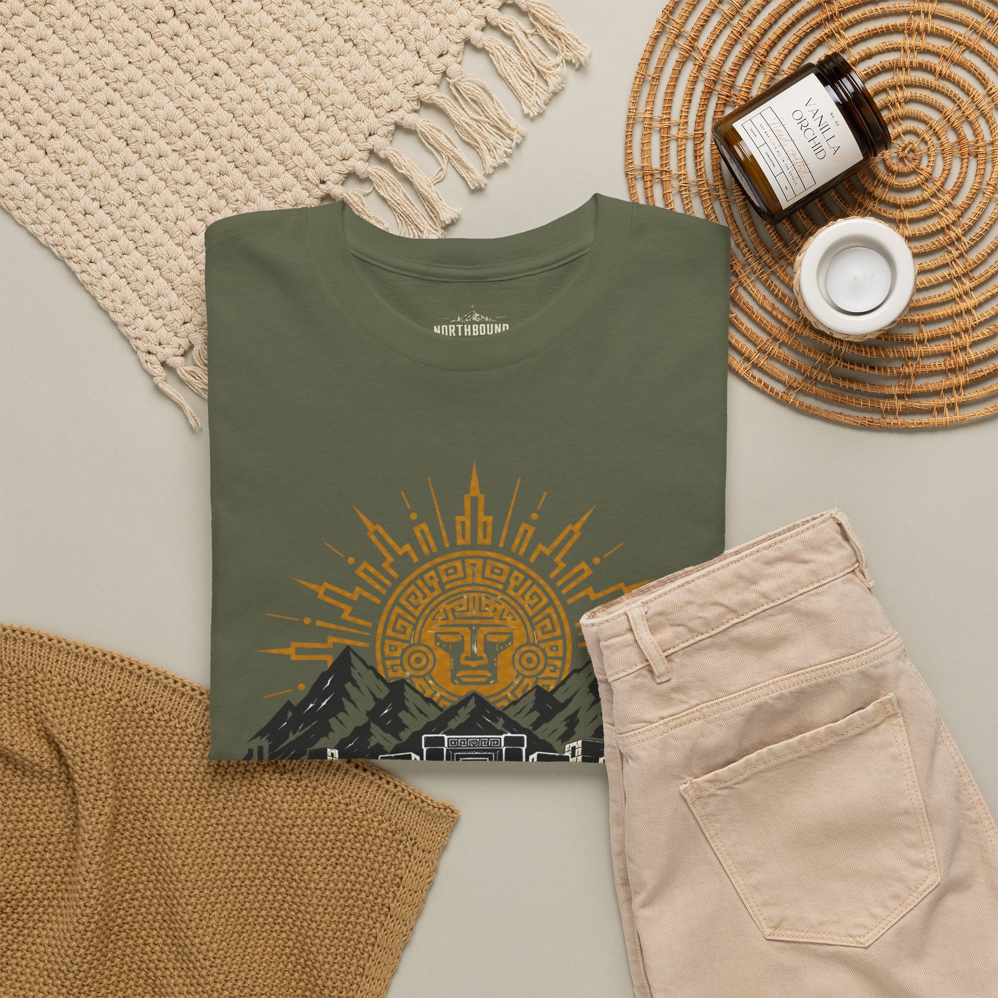 Sun Never Dies T-Shirt — Retro Mountain Adventure Tee