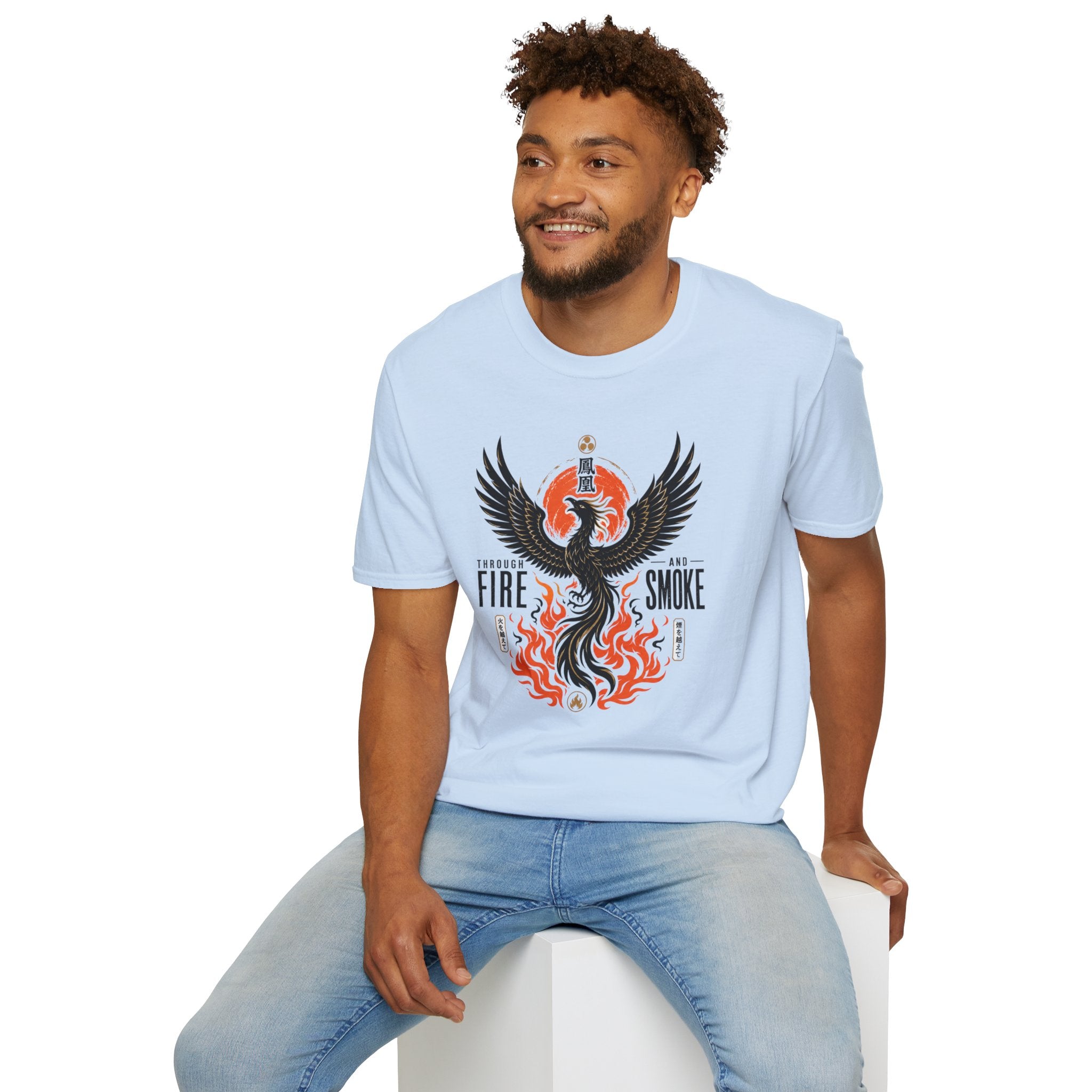 Phoenix Graphic T-Shirt — "Through Fire and Smoke" Inspirational Tee