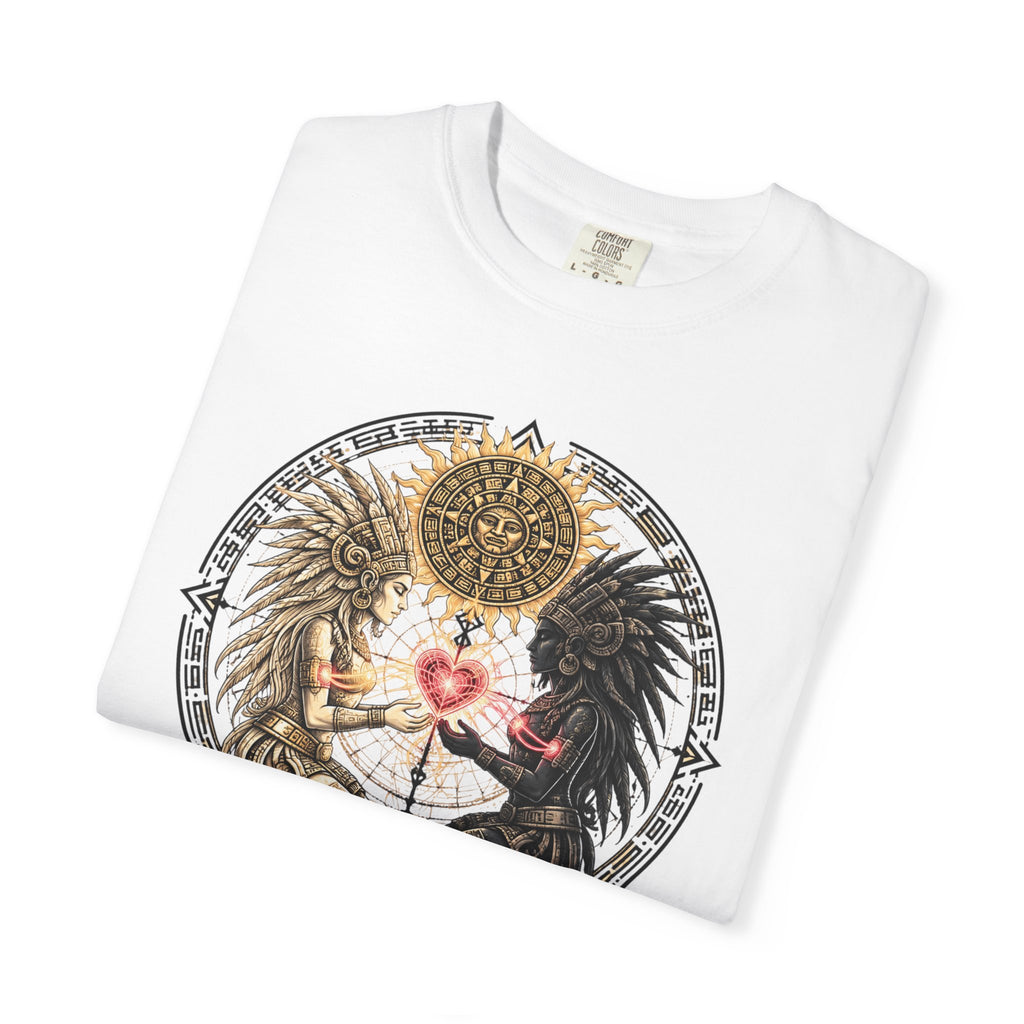 Angel & Demon Heart T-Shirt — Gothic Spiritual Love Illustration