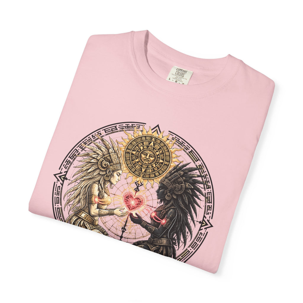 Angel & Demon Heart T-Shirt — Gothic Spiritual Love Illustration