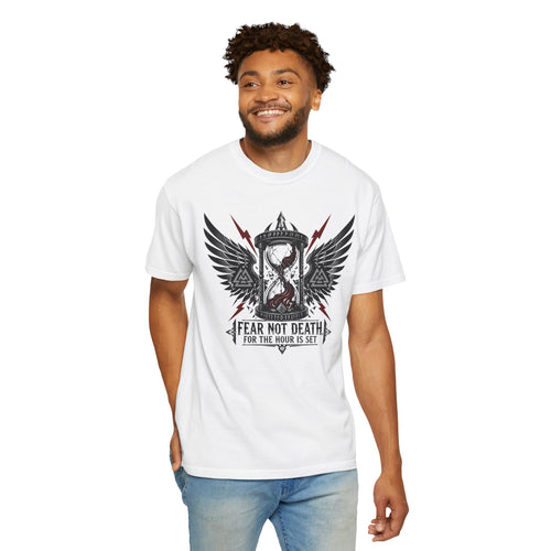 Fear Not Death Hourglass Graphic T-Shirt
