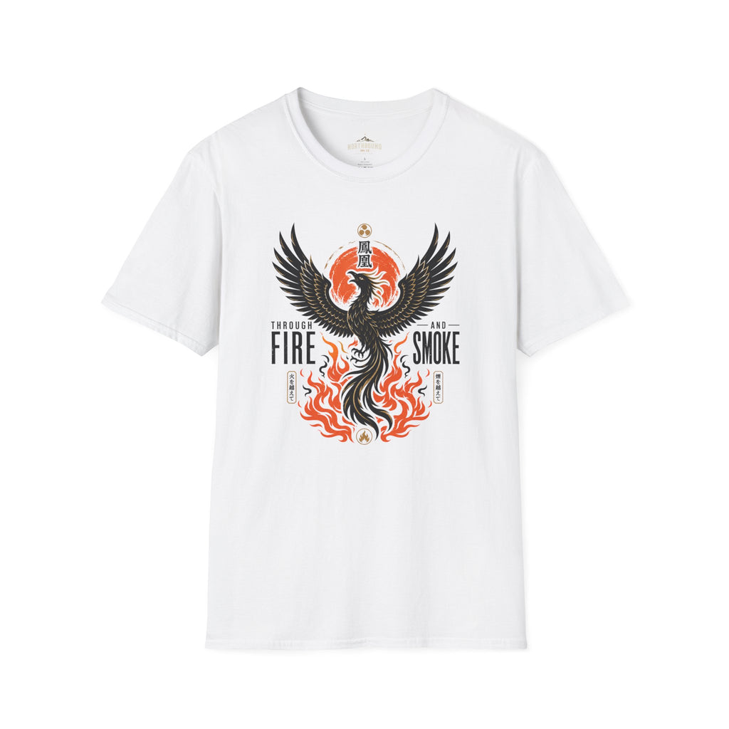 Phoenix Graphic T-Shirt — "Through Fire and Smoke" Inspirational Tee