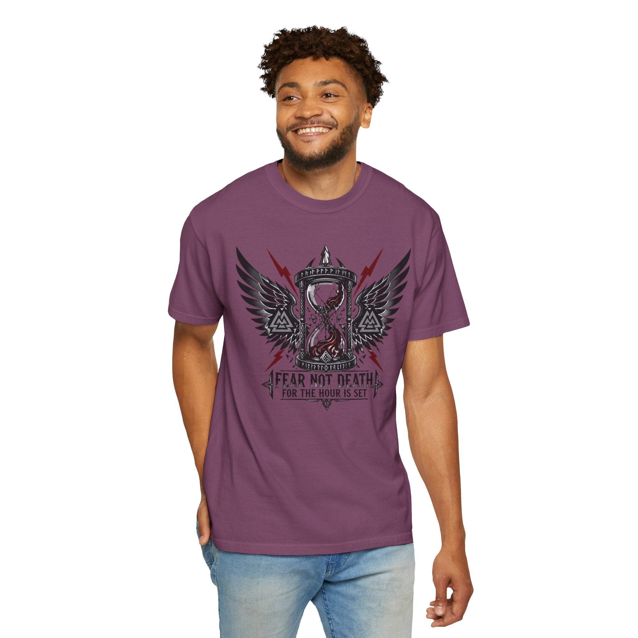 Fear Not Death Hourglass Graphic T-Shirt