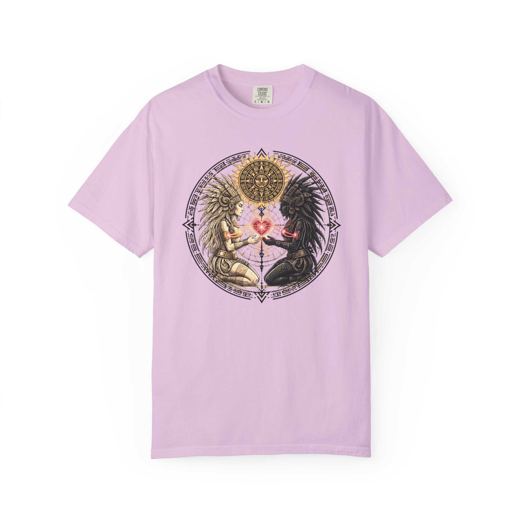 Angel & Demon Heart T-Shirt — Gothic Spiritual Love Illustration