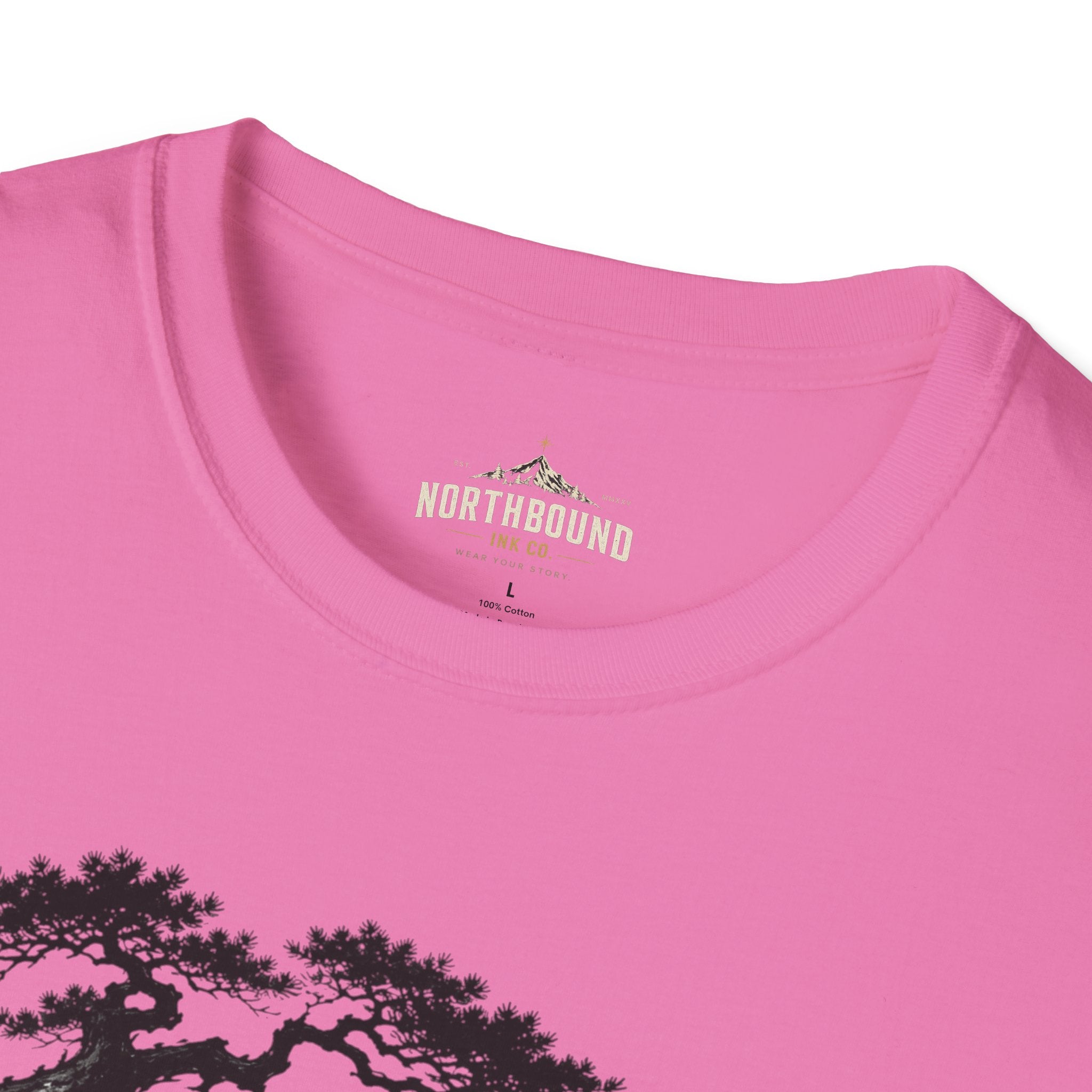 Meditation Zen T-Shirt — 'Silence Is Great Strength' Minimal Bonsai Buddha Tee