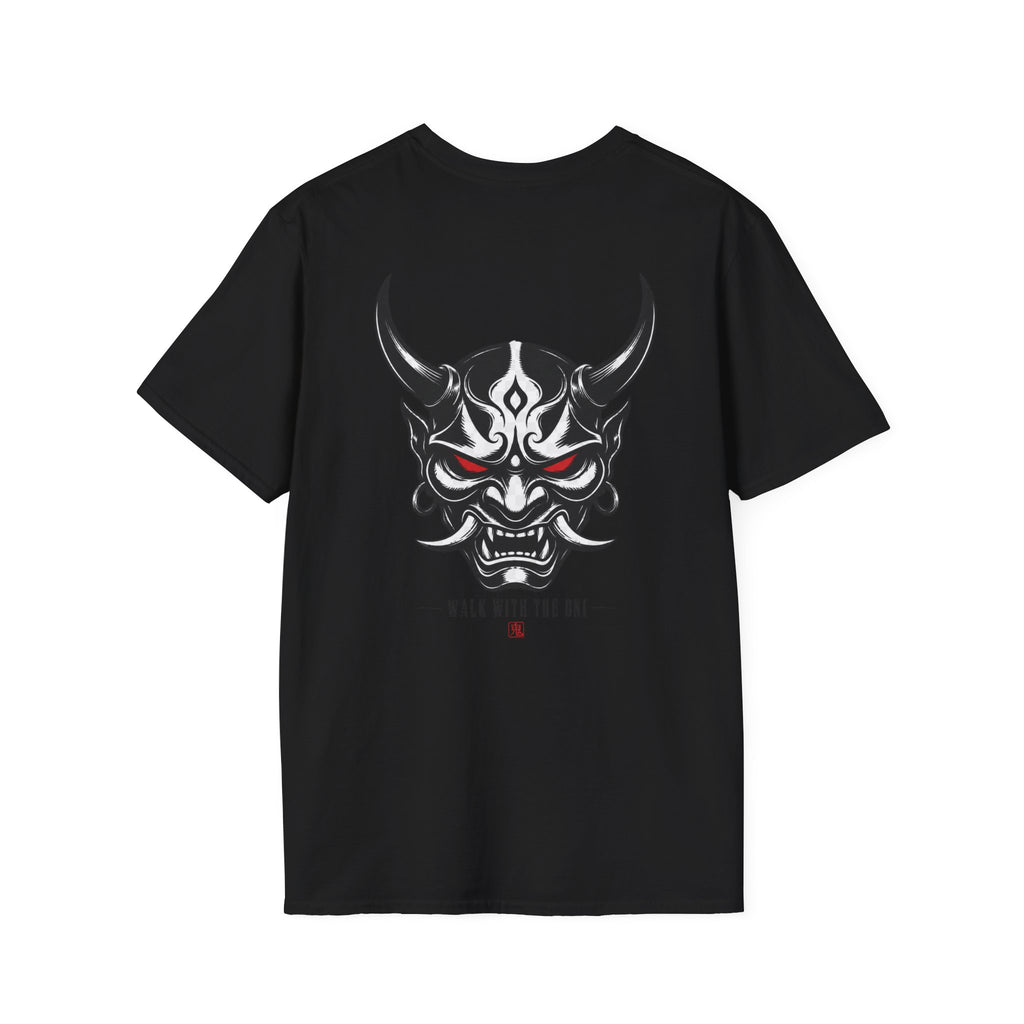 Oni Mask Graphic T‑Shirt — Japanese Demon Skull Tee