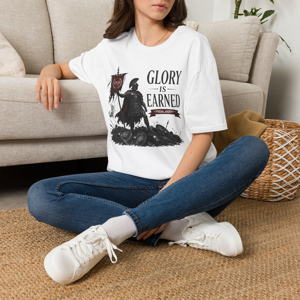 Glory Is Earned Spartan Warrior T-Shirt