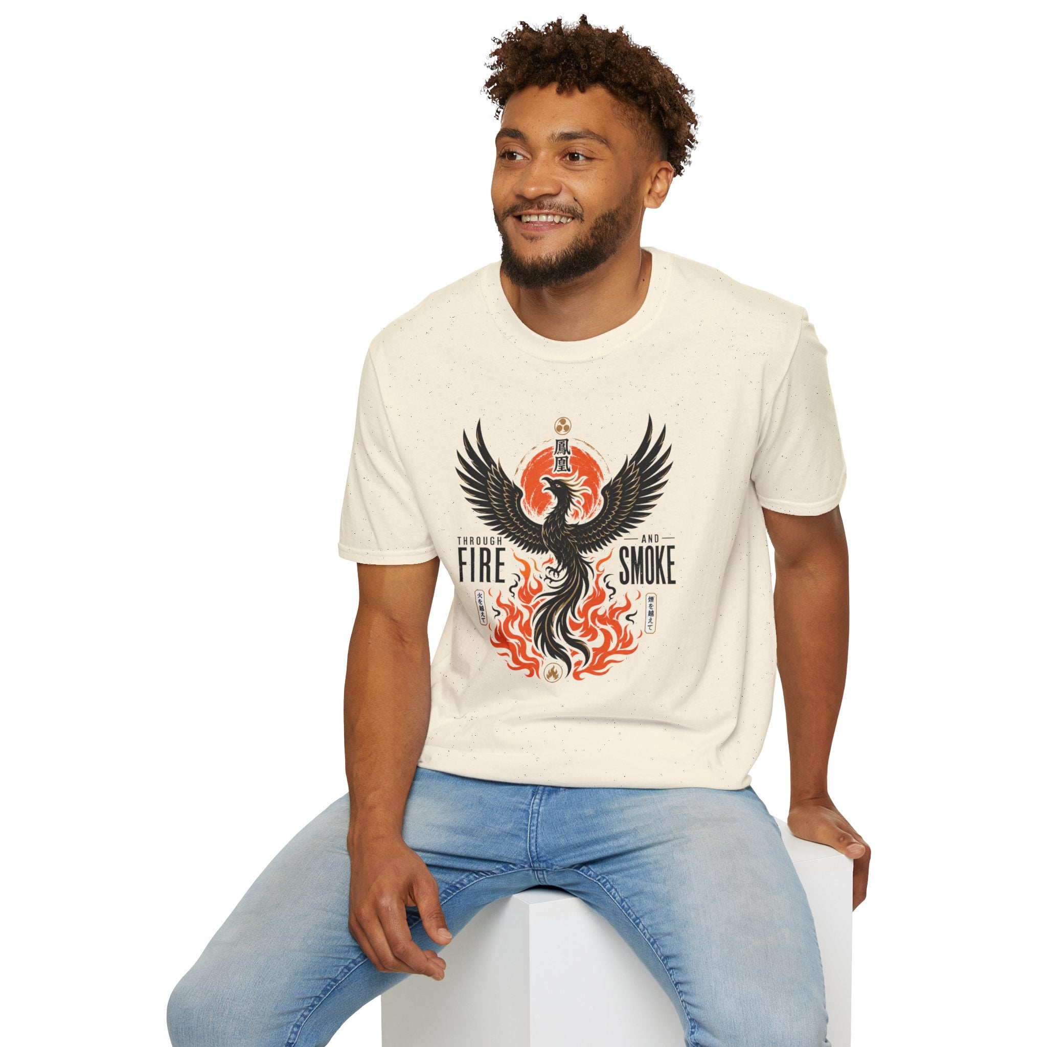 Phoenix Graphic T-Shirt — "Through Fire and Smoke" Inspirational Tee