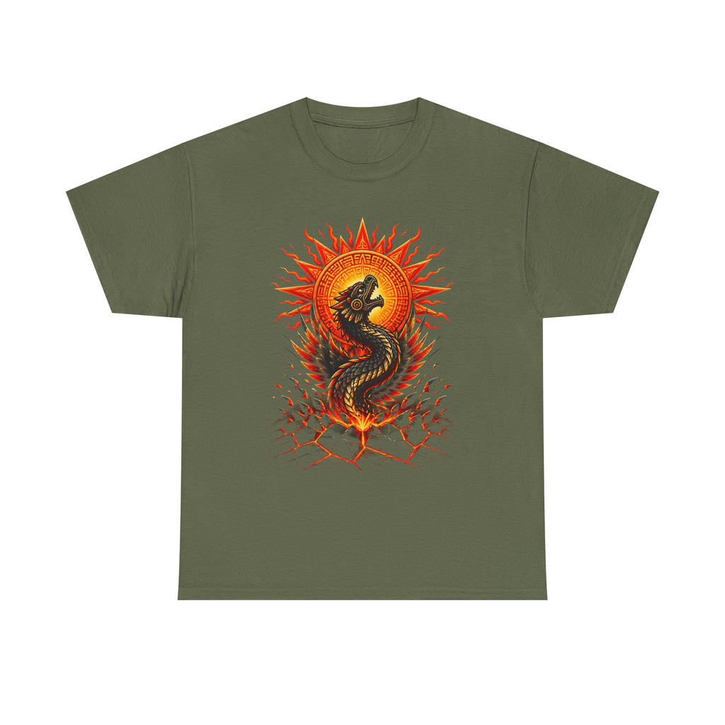 Dragon Sun Tee — Fiery Oriental Dragon Graphic T-Shirt