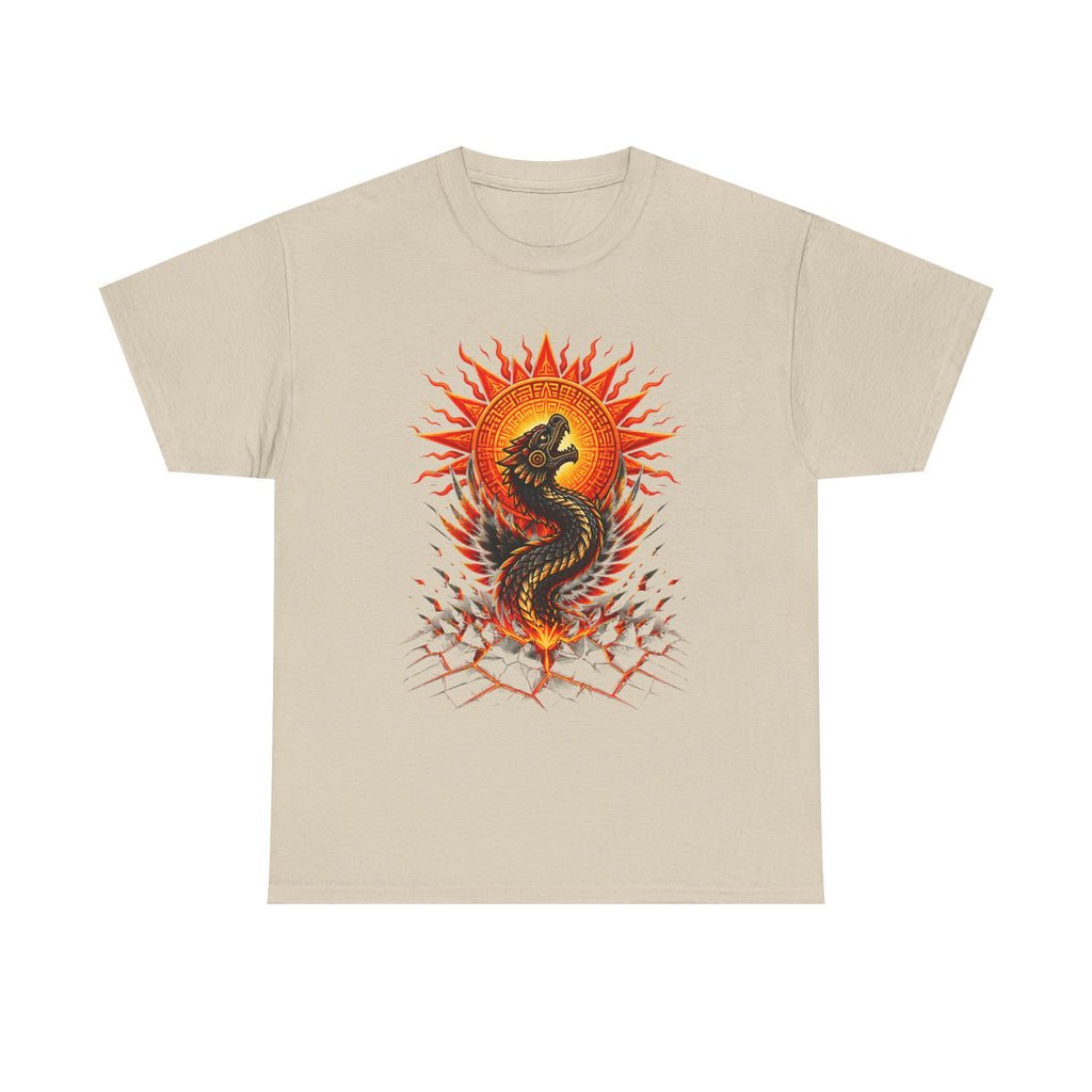 Dragon Sun T-Shirt — Fiery Serpent Graphic Tee